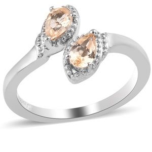 Imperial Garnet Bypass Ring. NWOT.